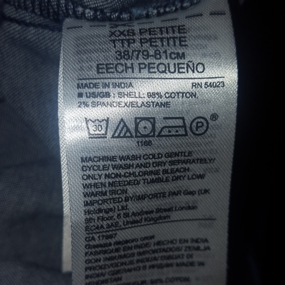 Banana Republic premium denim petite xxs bow shirt - Picture 3 of 3